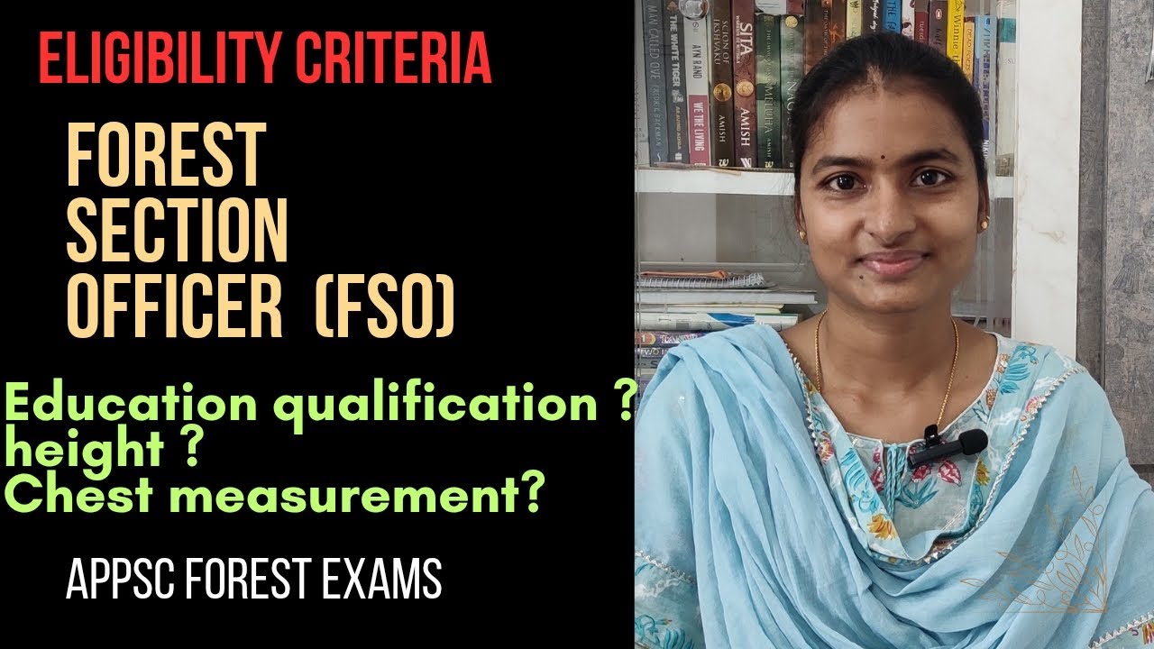 Forest section officer eligibility #qualification #height #appsclatestnews #appsc #forestdepartment
