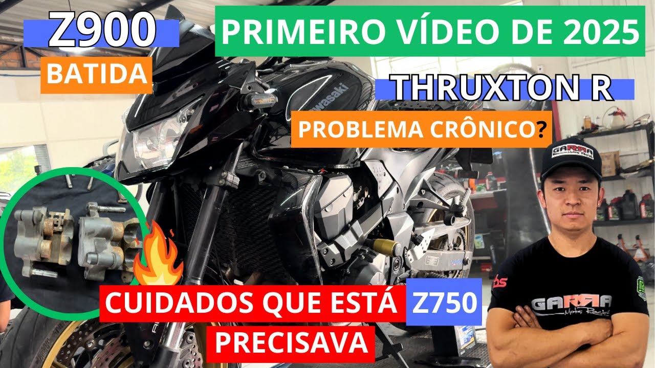Z750 MOTO DE LITORAL 🏖️ | PINÇAS DE FREIOS 😭 | THRUXTON R SERÁ PROBLEMA CRÔNICO? | Z900 MOTO BATIDA