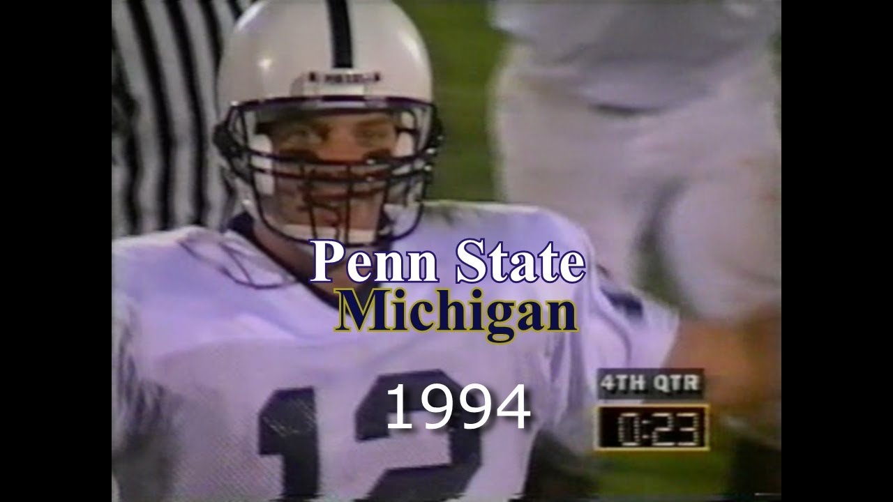 Penn State at Michigan 1994 GAME STORY