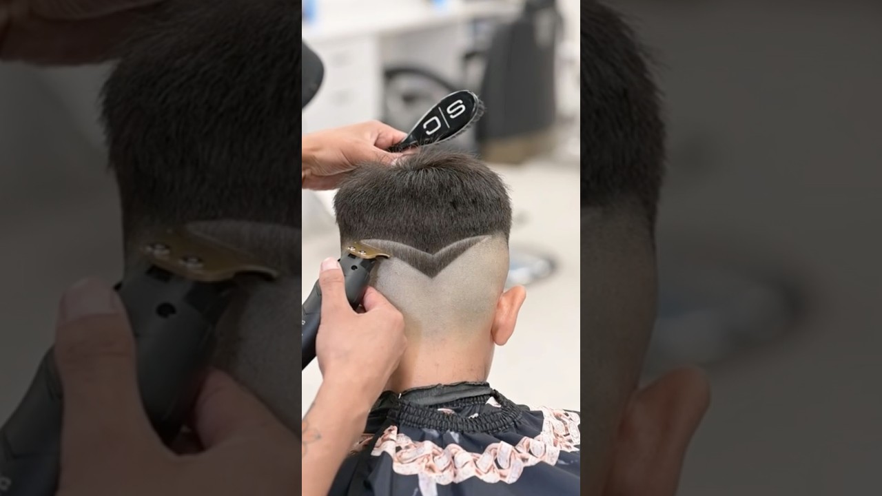 🔥 CORTE CON DISE&Ntilde;O PARA NI&Ntilde;O 😏 #barbershop #hairvideo #barberia
