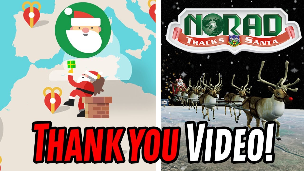 Прямая трансляция Santa Tracker 2025 — видео с благодарностью!