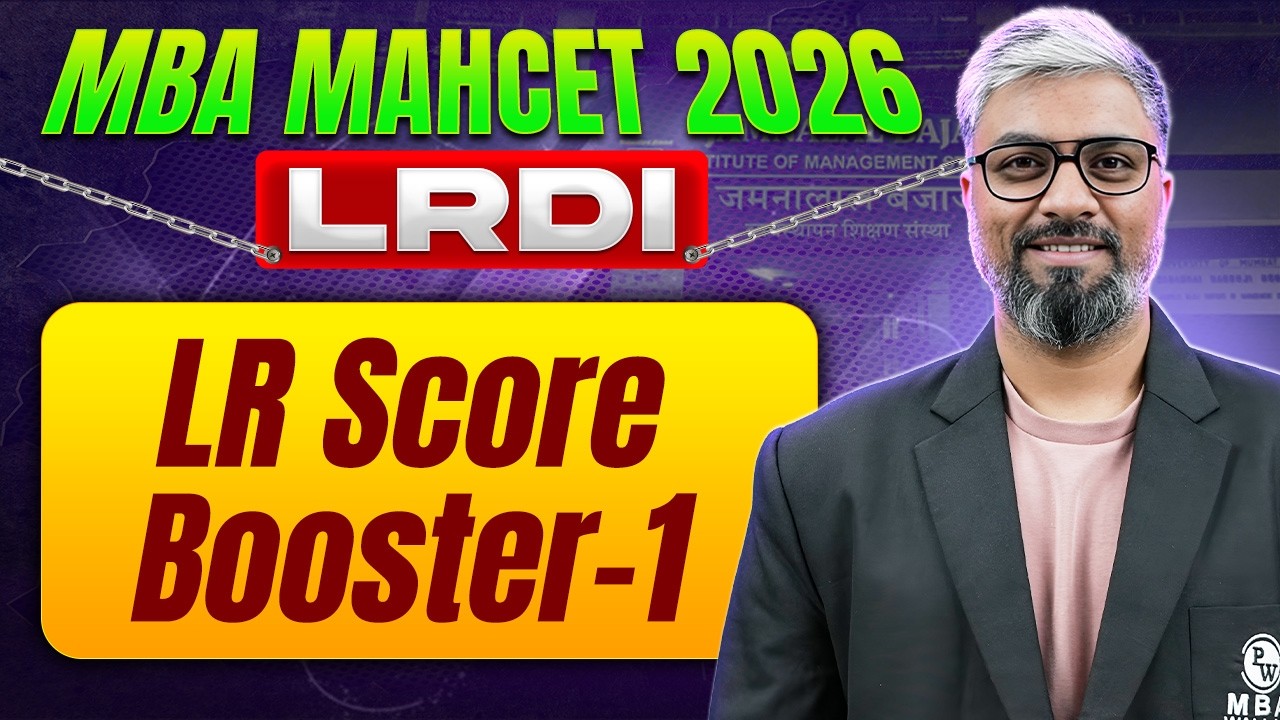 MBA MAHCET Preparation 2026  | LR Score Booster - Ep.01 | MBA Wallah