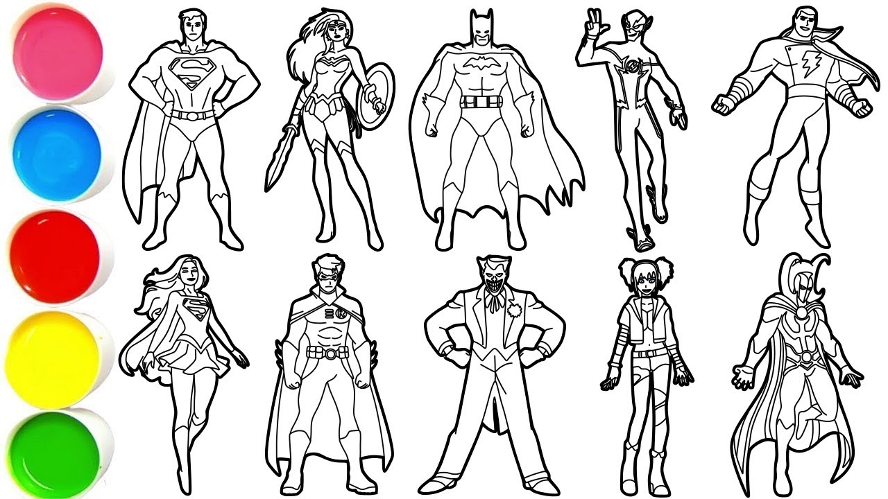 How to Draw Legendary DC characters in Minutes - Superman, Wonder Woman, Batman, The Flash & others