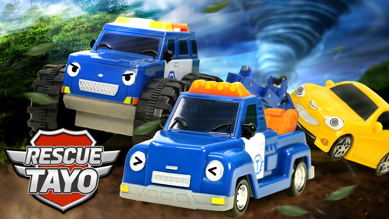 Blue Rescue Team! Protect the City From the Storm | Rescue Tayo Story | Tayo Rescue Team