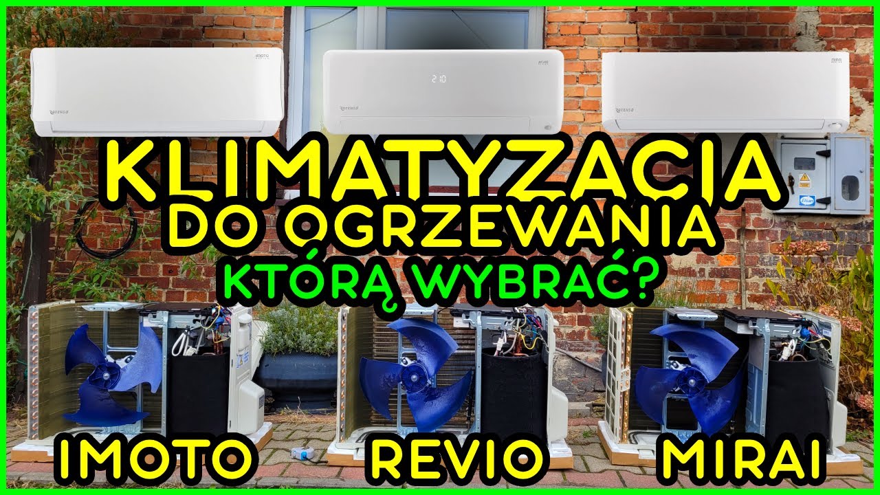 Jaki klimatyzator do ogrzewania? Porównanie 3 klim ROTENSO: Imoto, Revio, Mirai - głębsza analiza!