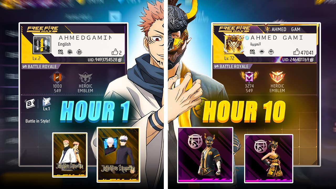 Transforming ₹1 Prime 8 Secret ID into ₹10,00,000 Free Fire ID in 24 Hours 😱 - Garena Free Fire