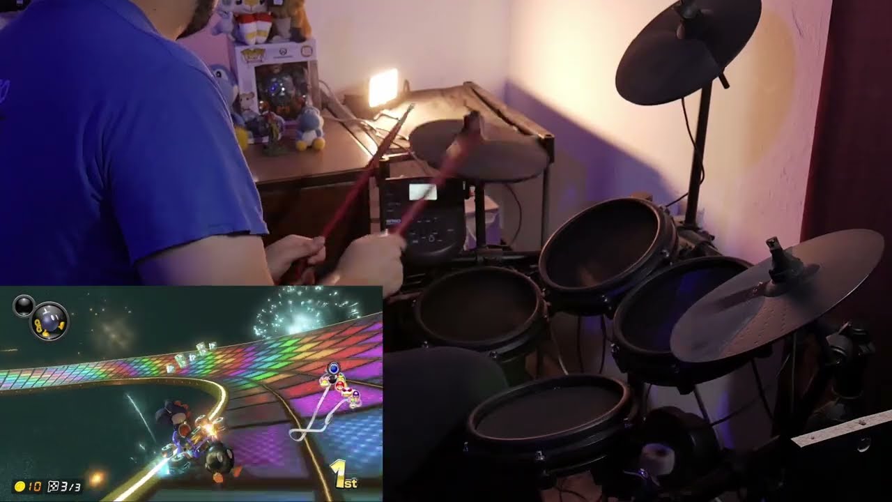 N64 Rainbow Road - Mario Kart 8 - Drum Cover