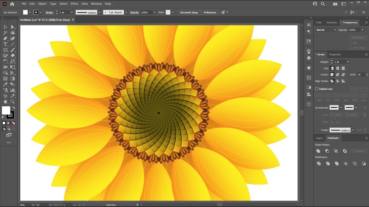 How to Draw a Sunflower in Adobe Illustrator