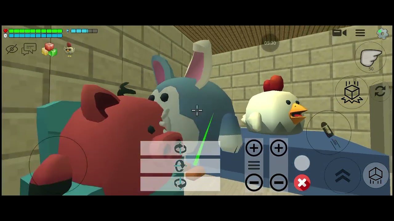 História de chão de lava no chicken gun 