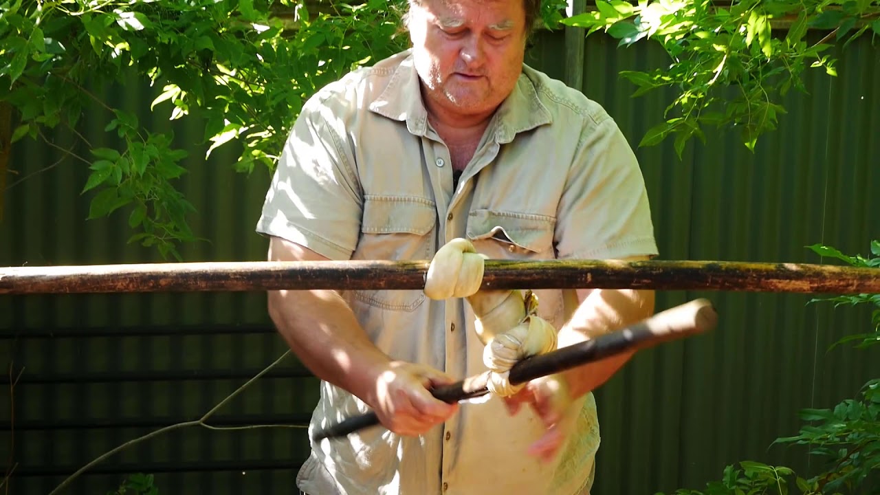 Tanning and Wringing out a Goat Hide
