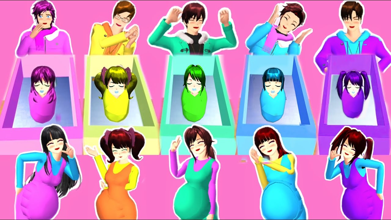 YUTA MIO MASA KECIL Jagain BAYI KEMBAR semua MAMA HAMIL Punya BAYI bareng! SAKURA SCHOOL SIMULATOR