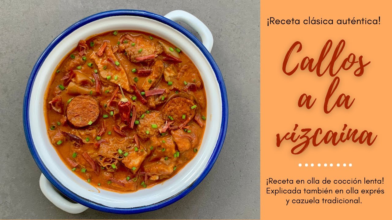 CALLOS A LA VIZCAINA🔥 Receta Aut&eacute;ntica en OLLA LENTA, olla expr&eacute;s y tradicional👩&zwj;🍳