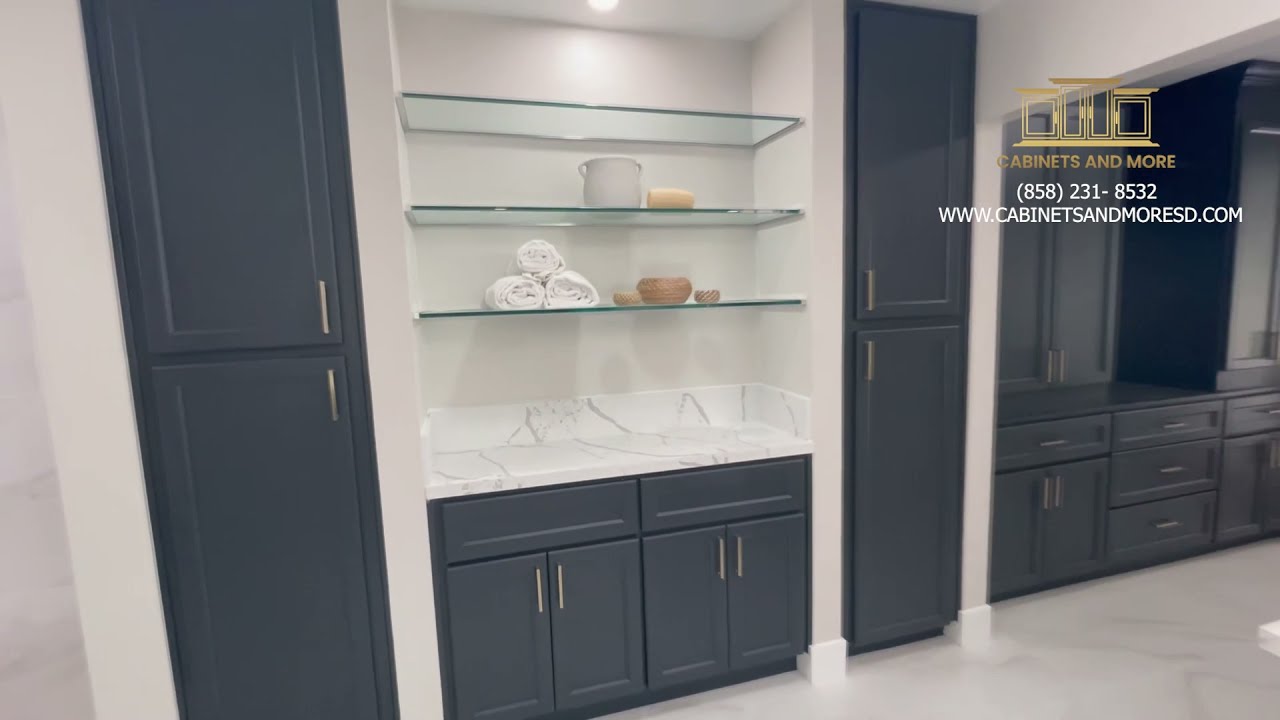Charcoal Grey Solid Wood Cabinets