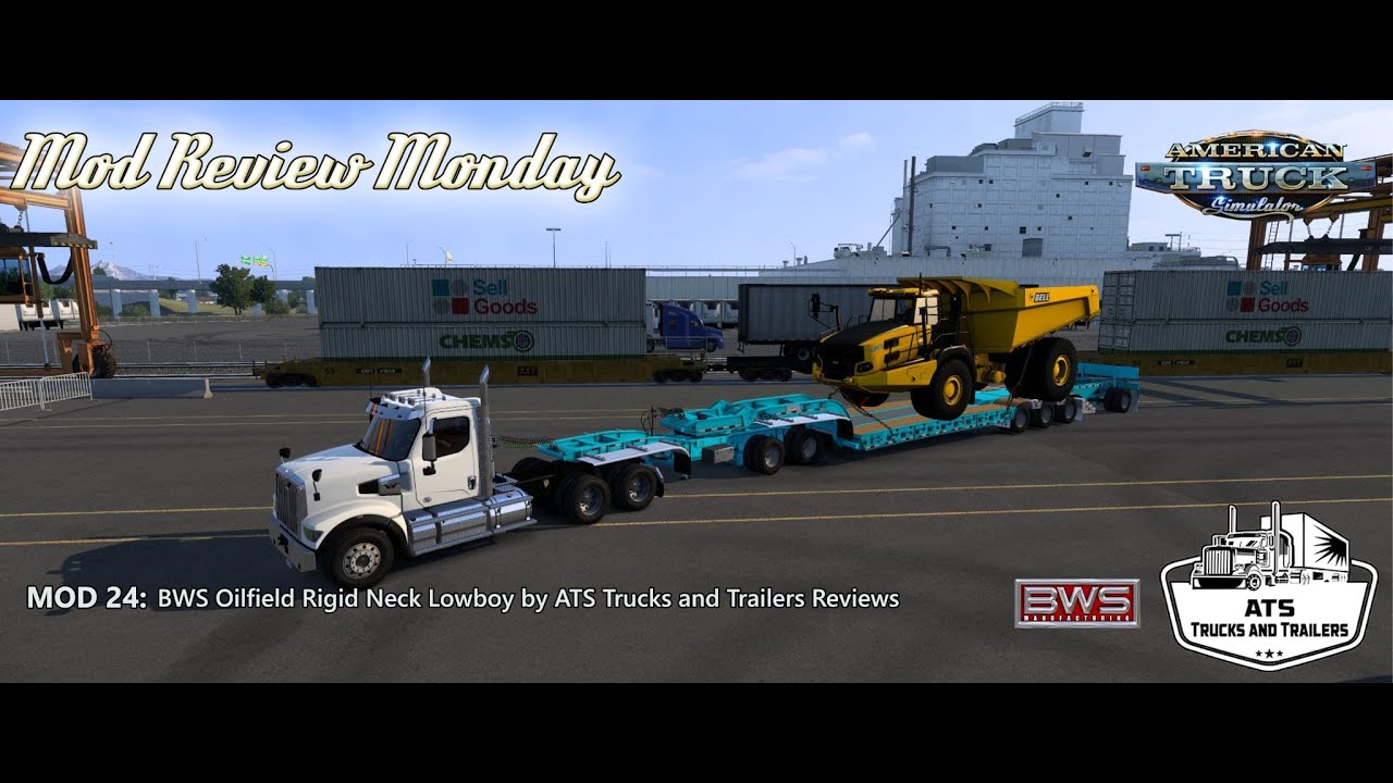 Mod Review Mondays: BWS Oilfield Lowboy by ATS Trucks & Trailers Reviews (V5-1.55.5)