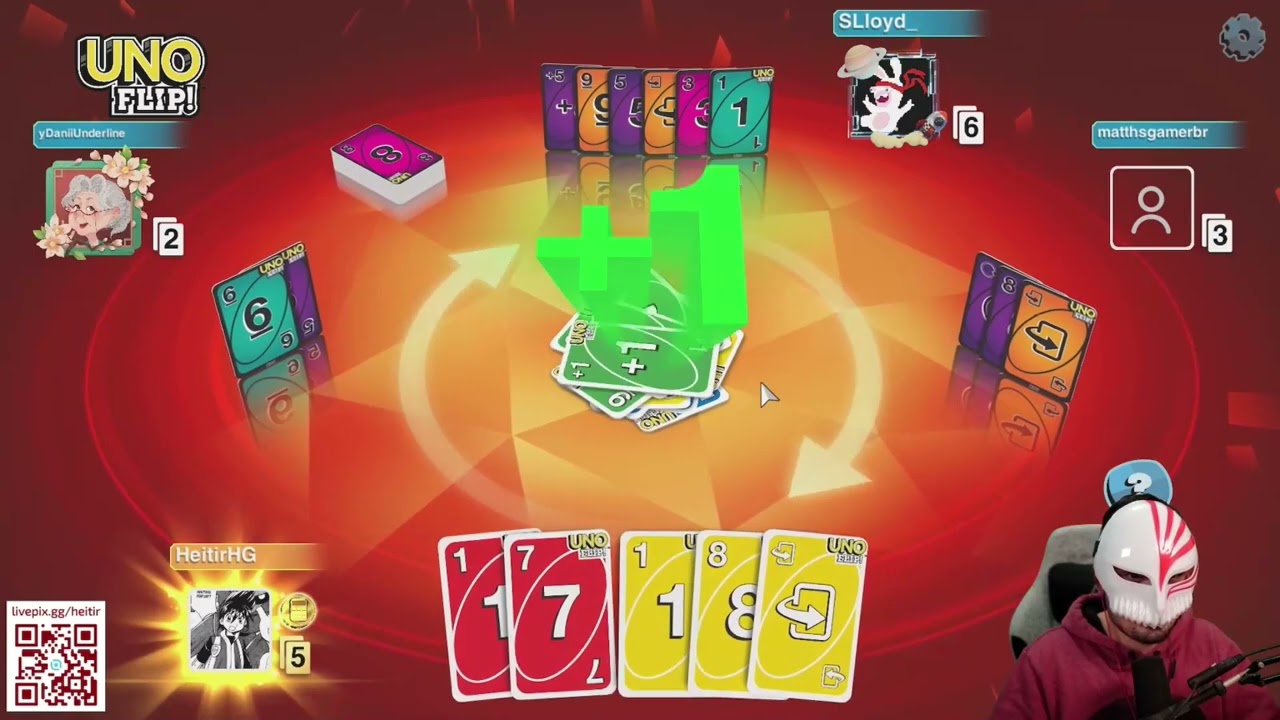 Heitir e amigos jogando UNO!