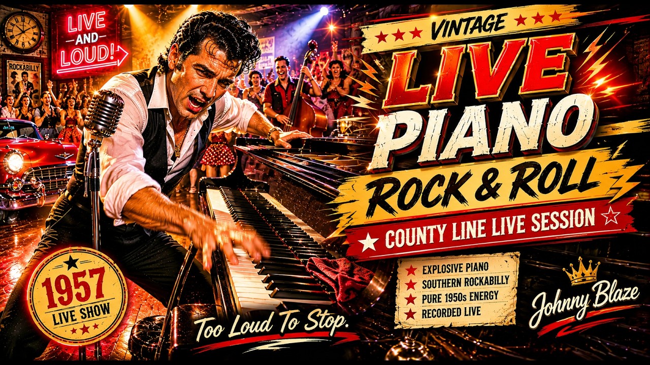 Classic Rock & Roll Live | Golden Piano Hits & Rockabilly Classics