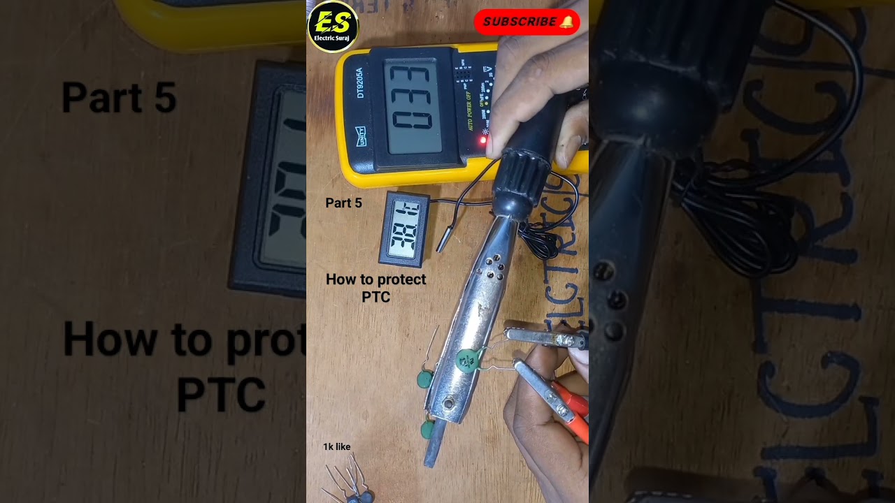 how to protect ptc & NTC || #shot #shorts #short #electric #suraj #official #viral #dcmotor #tutoria