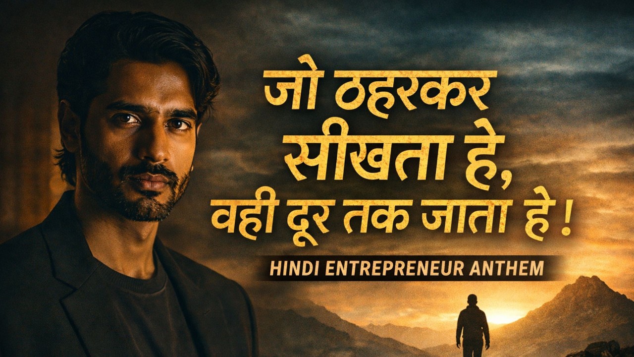 जो ठहरकर सीखता है, वही दूर तक जाता है | Hindi Entrepreneur Anthem