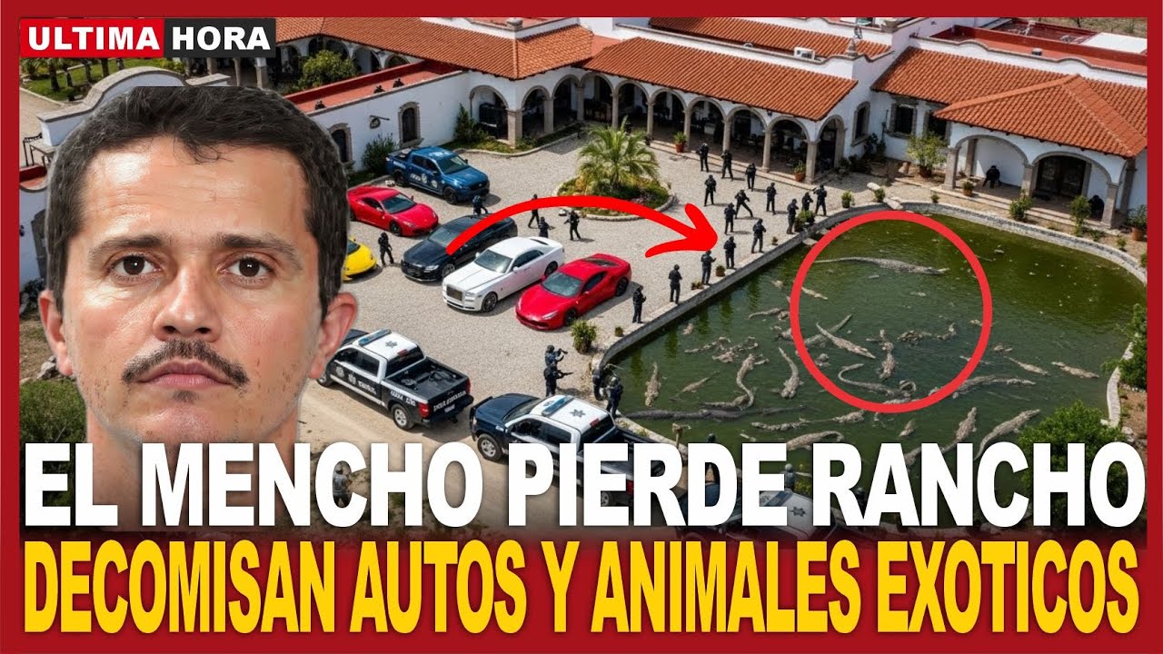 EL MENCHO pierde RANCHO en Jalisco: Cocodrilo, leones y 15 autos de lujos