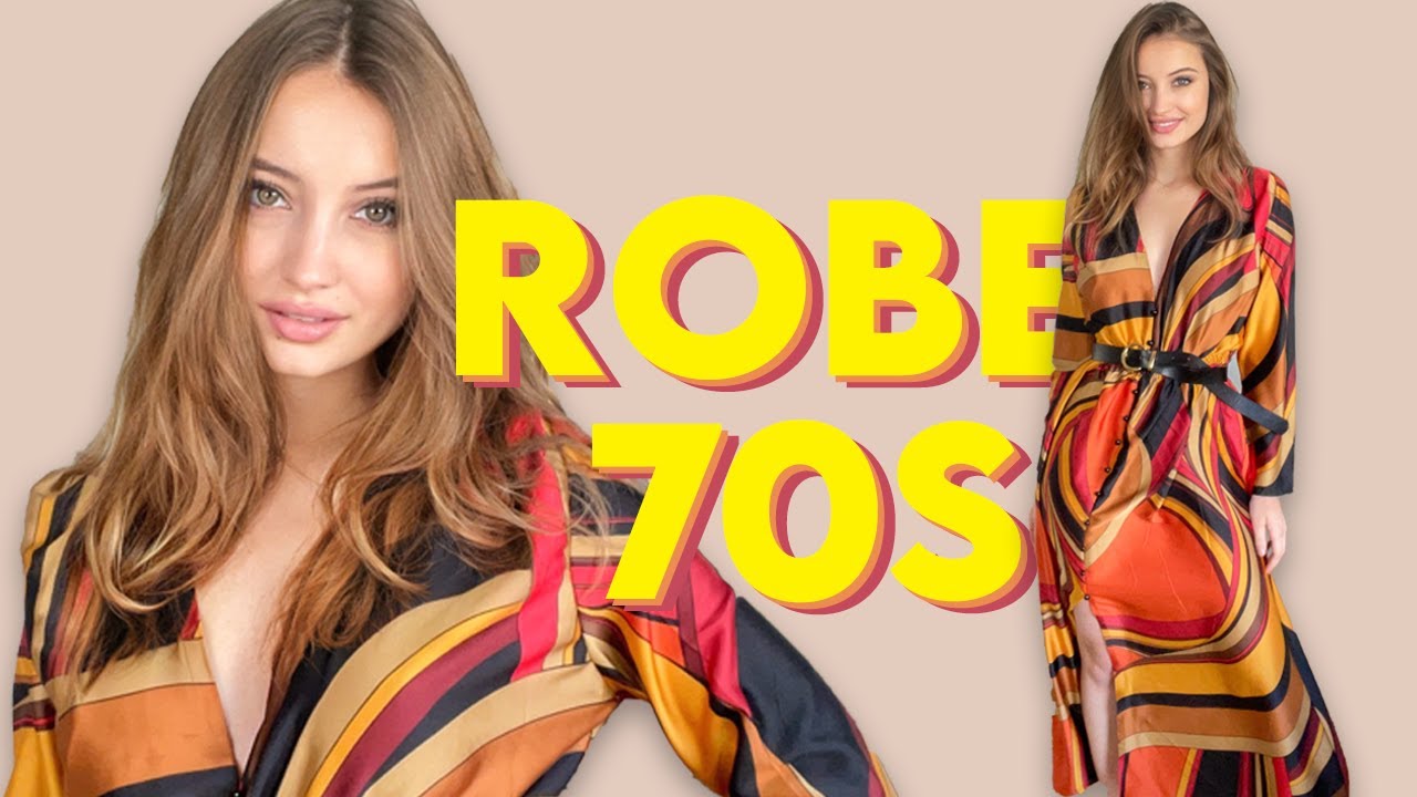Ma robe 70s cousue main 🖤🤎❤️🧡💛