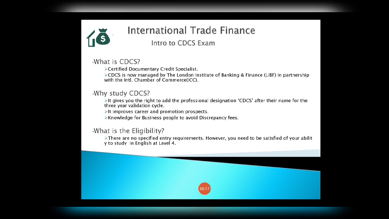 Intro to CDCS Exam