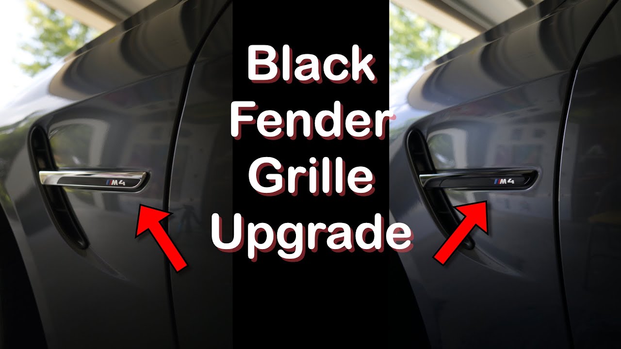 BMW F8x, F80, F82 Black Fender Grille Replacement #BMW
