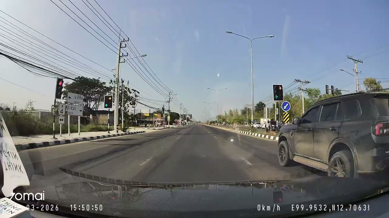 🚗 ASMR MG ZS | Timelapse Hua Hin to Cha-am in 10 Munite #Vlog #Timelapse #SeaSide #huahin