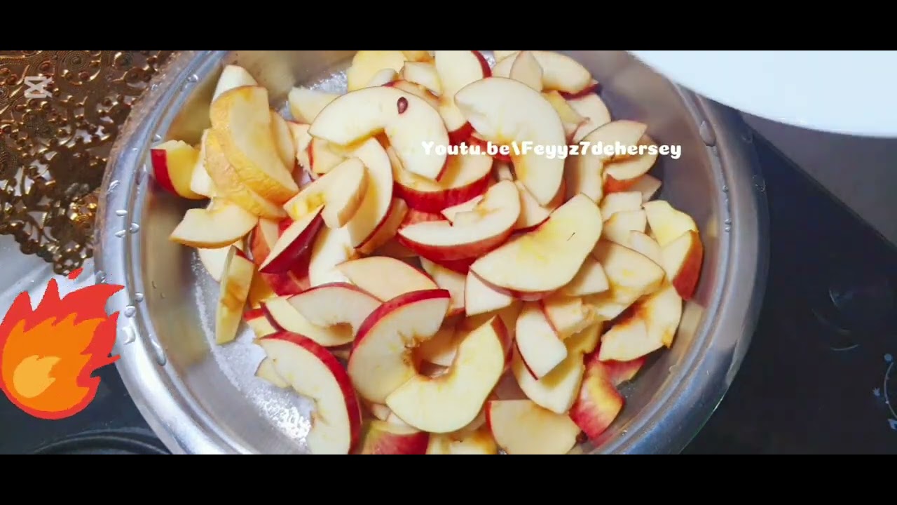 🍎👌O KADAR LEZZETLİ Kİ NEDEN Daha  önce  bilmiyordum?Efsane ELMA REÇELİ tarifi!