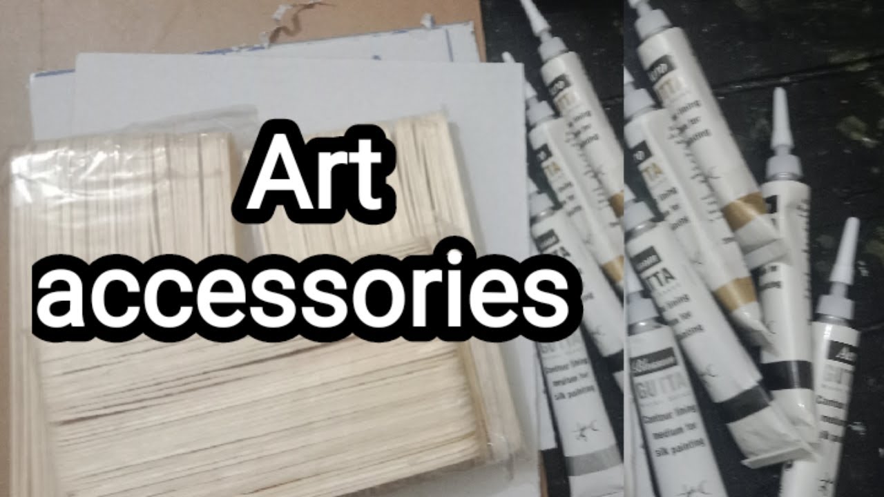 Unboxing  most important art accessories||art&craft material