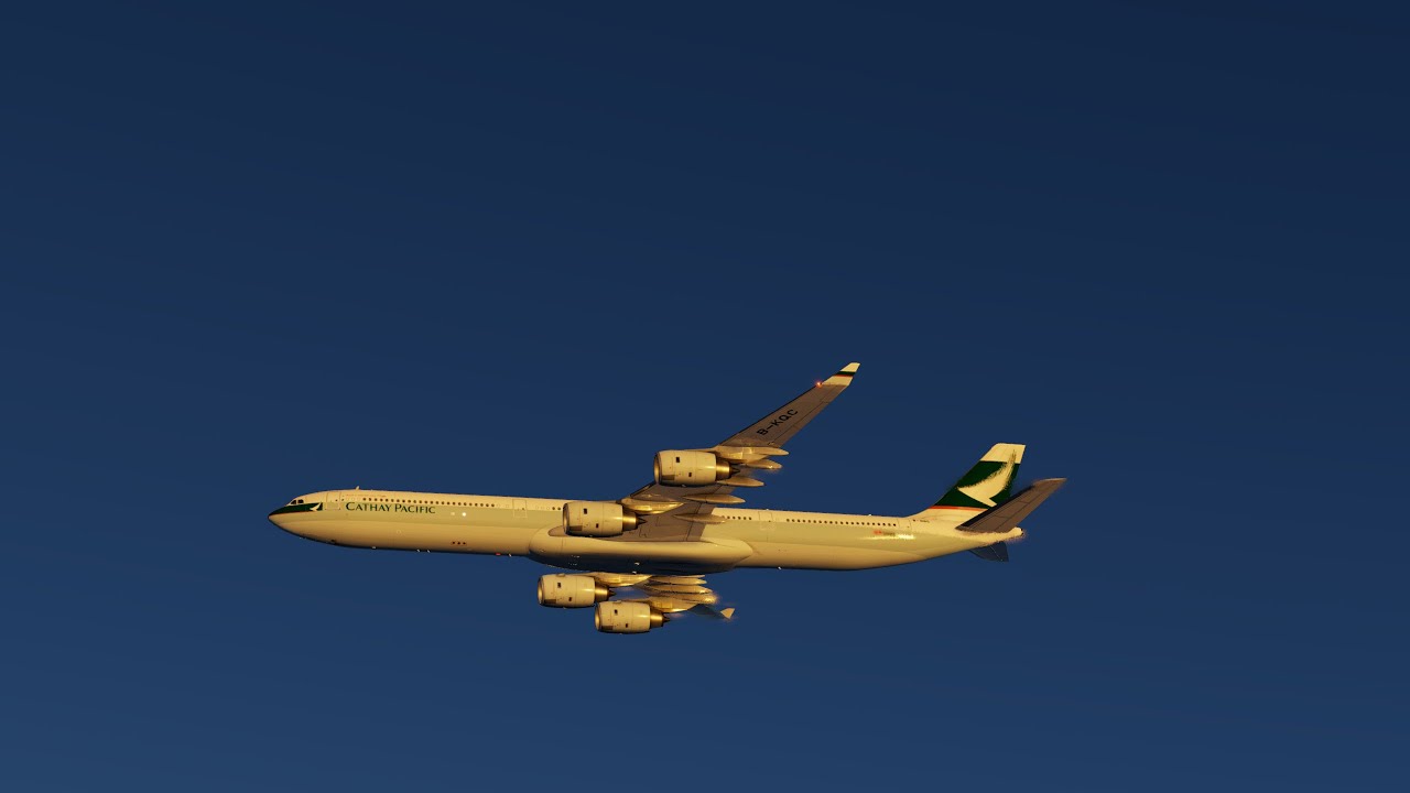 XP12 | Toliss A340-642 Honolulu Airport Landing