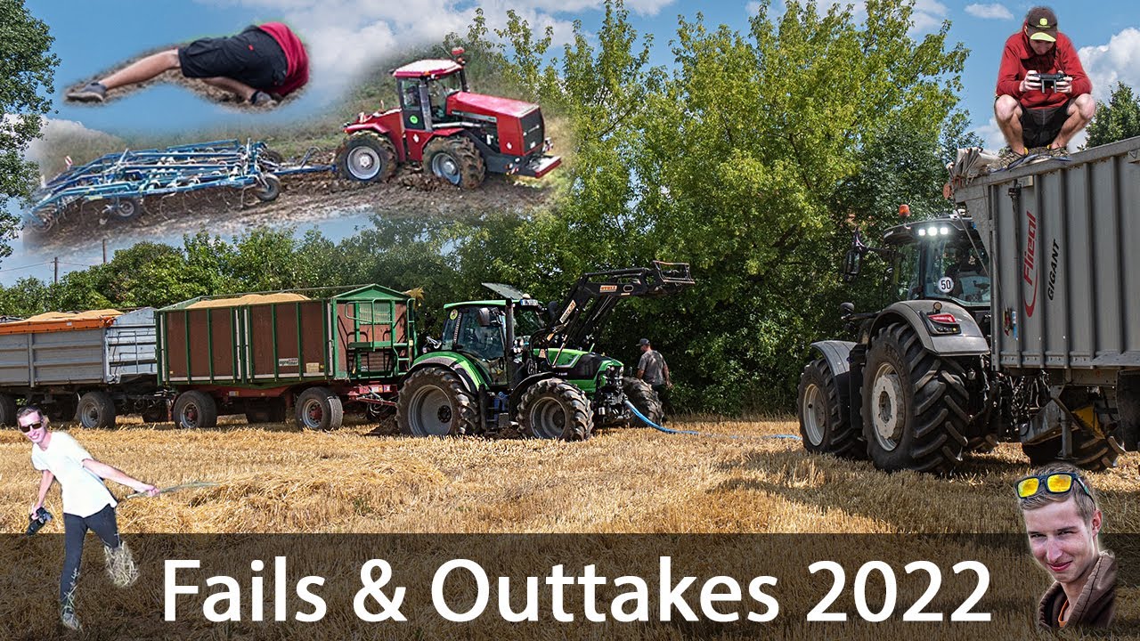 Fails & Outtakes 2022! - Schlammschlacht - Festgefahren - Lustige Fahrer ▶ Agriculture Germanyy