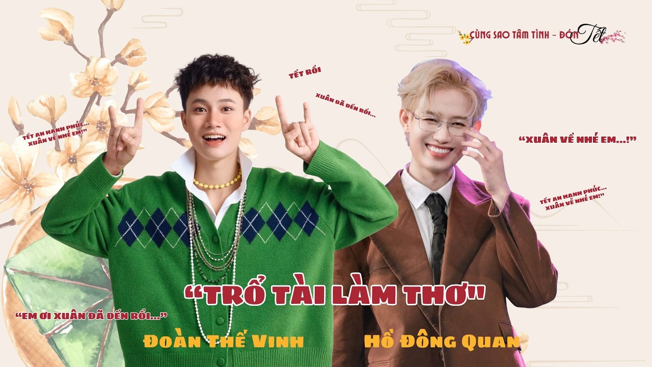 Hồ Đông Quan, Đoàn Thế Vinh trổ tài làm thơ khiến trường quay 