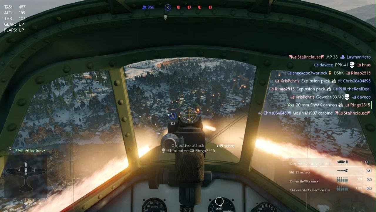 Good Attacker Pilot Run Multi Kill | Enlisted