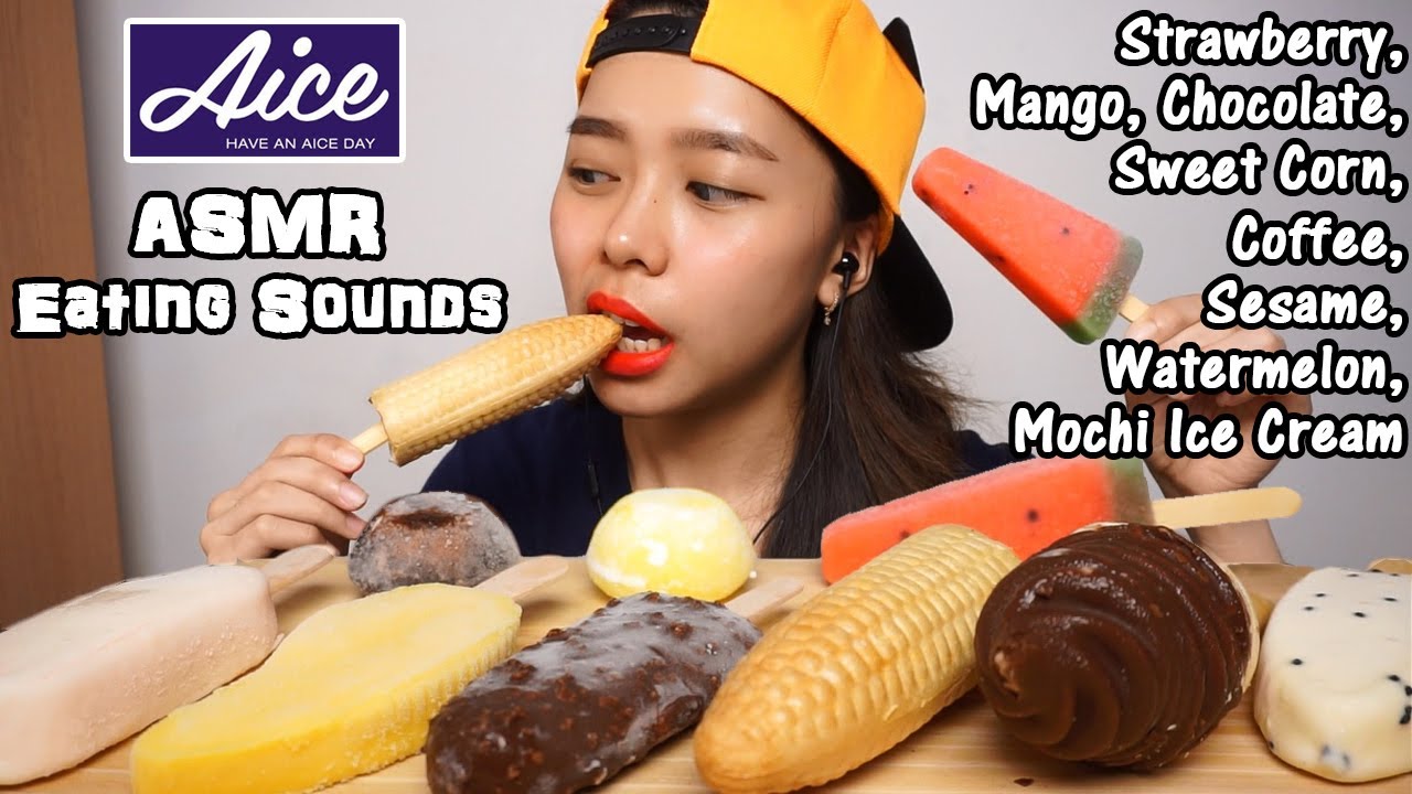 ASMR Assorted Ice Cream Bars | Crunchy Eating Sounds | No Talking