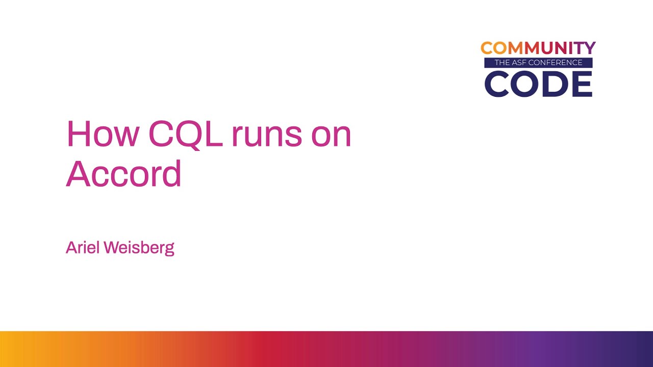 How CQL runs on Accord by Ariel Weisberg