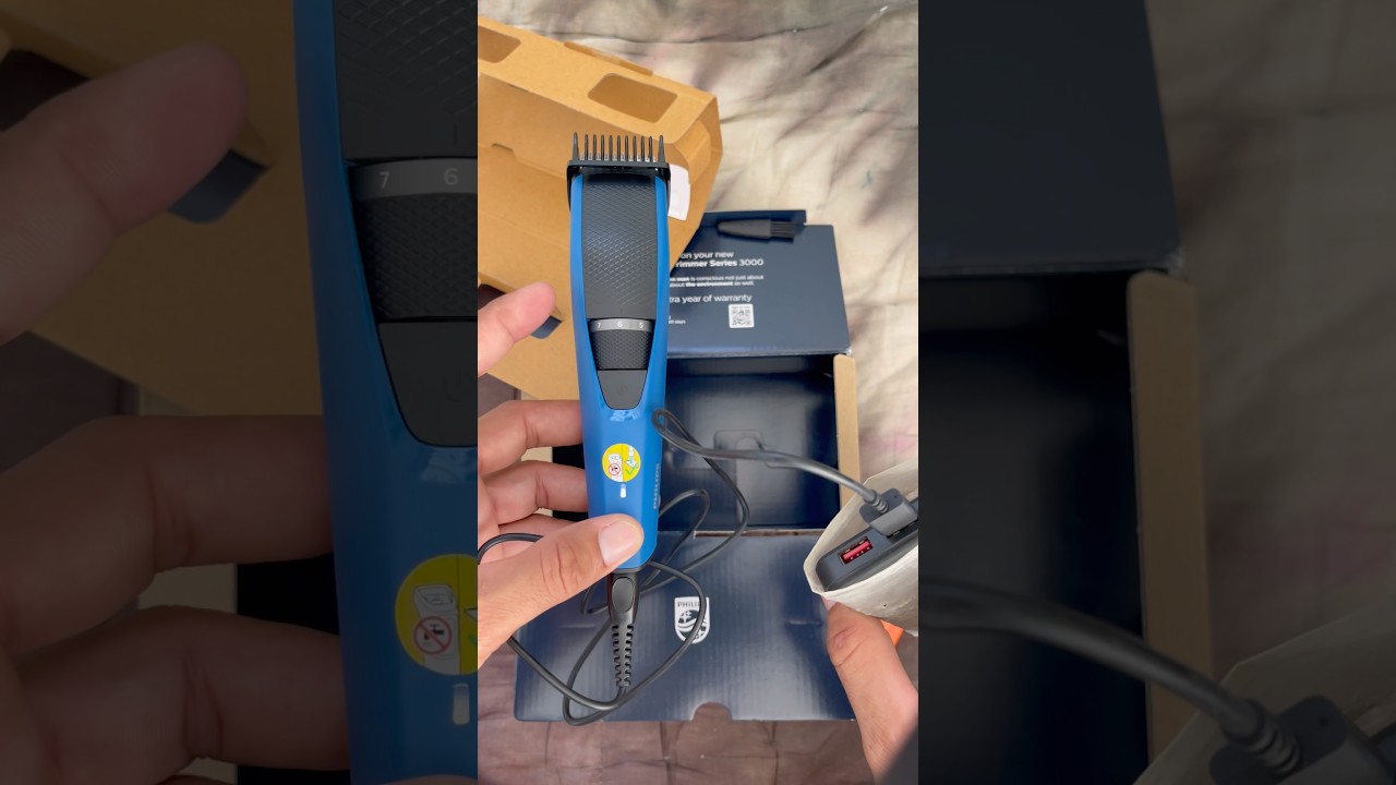 philips beard trimmer 3000 series charger  se charge kaise kare? 