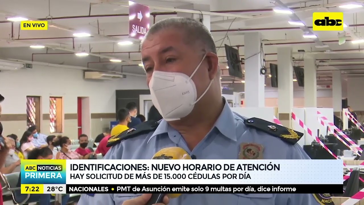 Identificaciones con nuevo horario de atenci&oacute;n