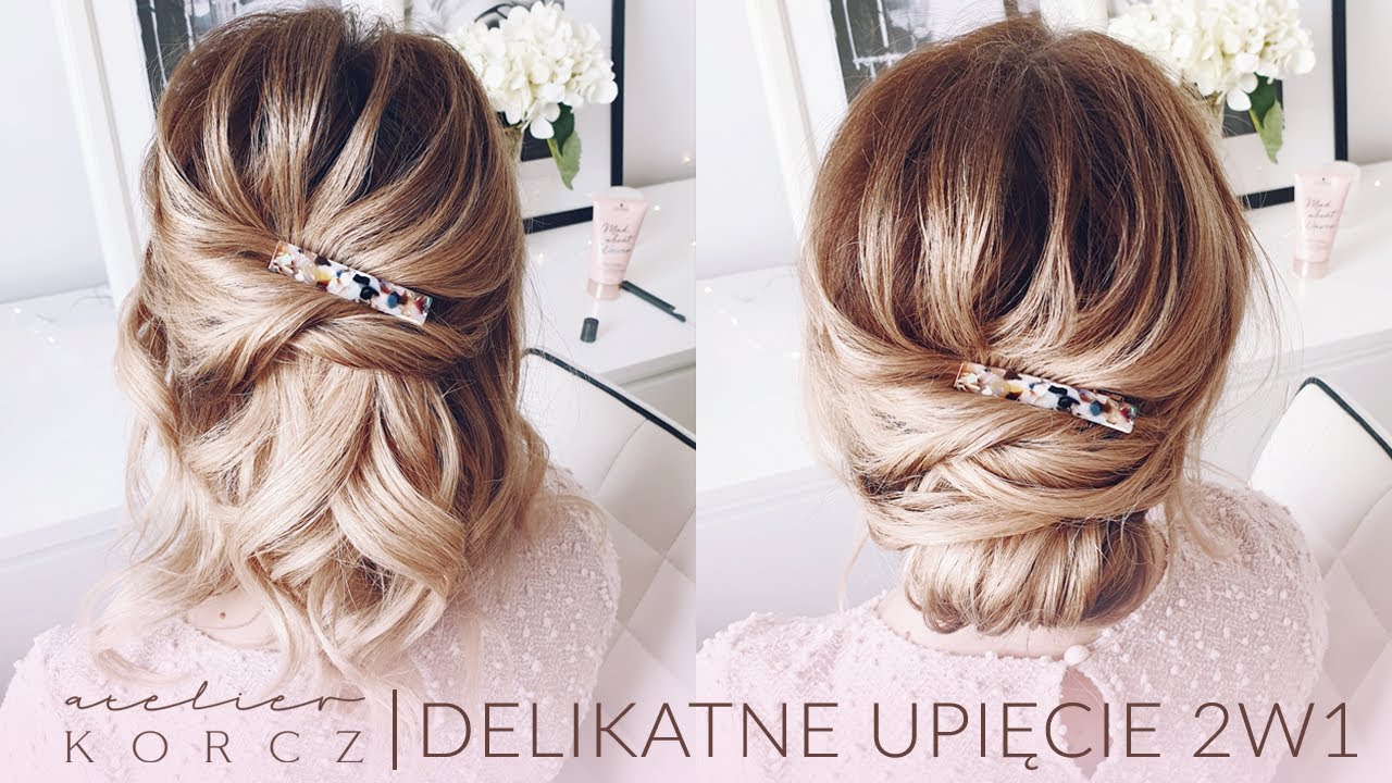FRYZURA 2w1 NA WESELE, KOMUNIĘ, STUDNIÓWKĘ. Idealna dla cienkich włosów. Bez tapirowania.