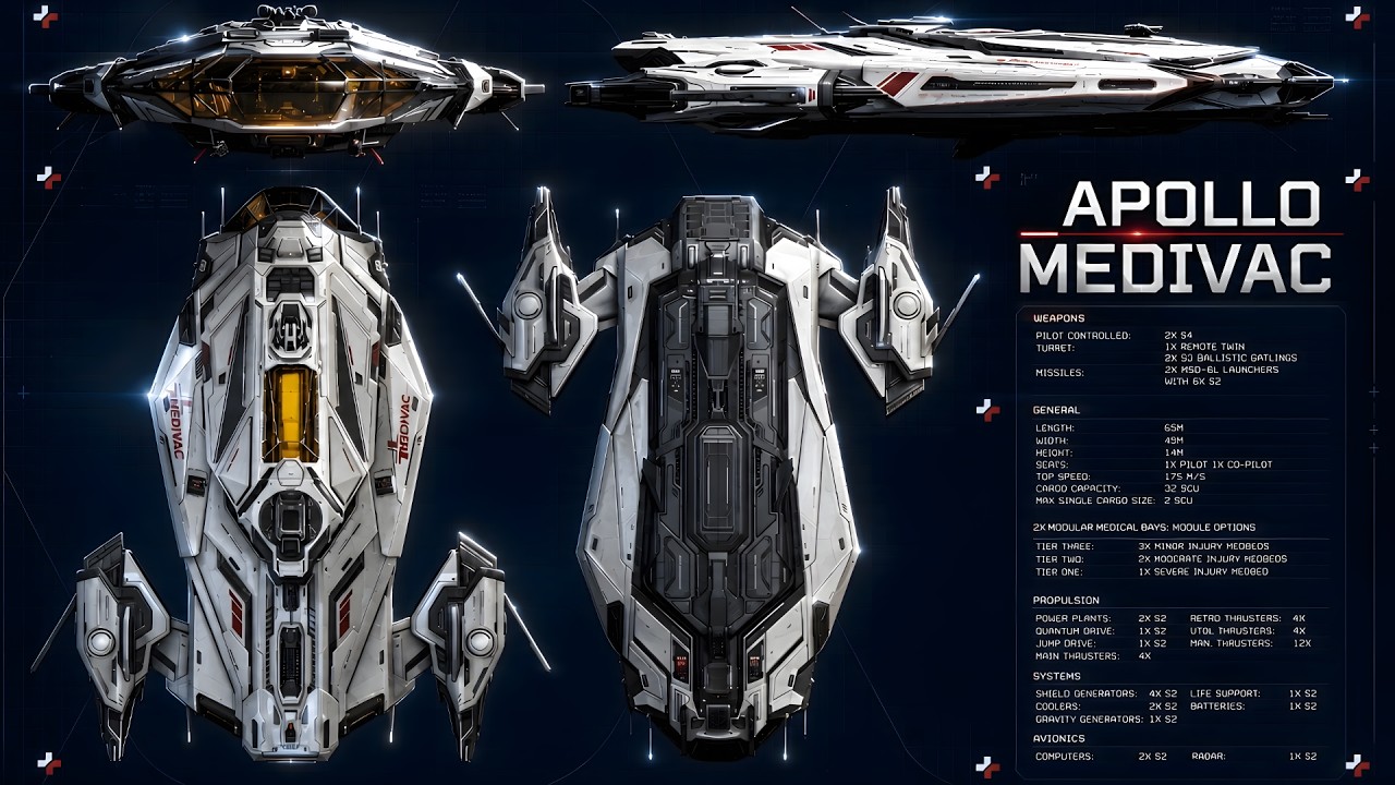 STAR CITIZEN - ЭКСТРЕННОЕ РЕАГИРОВАНИЕ - RSI APOLLO MEDIVAC