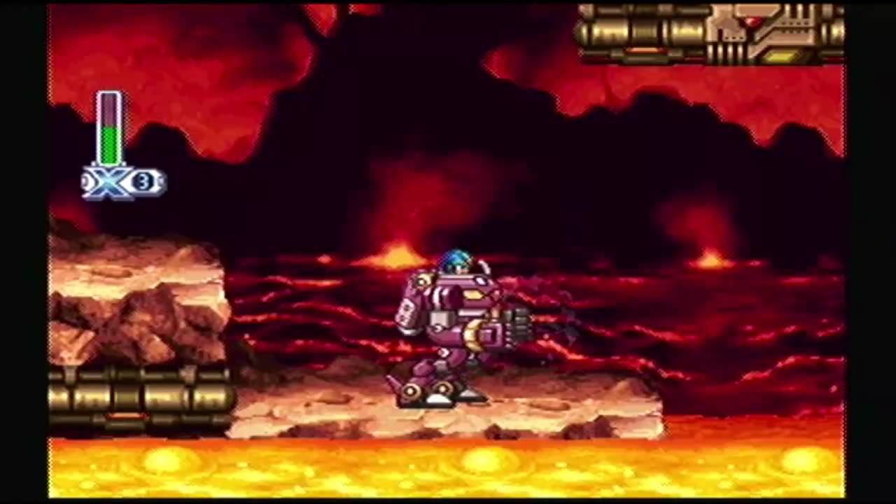 Megaman X4 100% X Walkthrough Part 2 Magma Dragoon