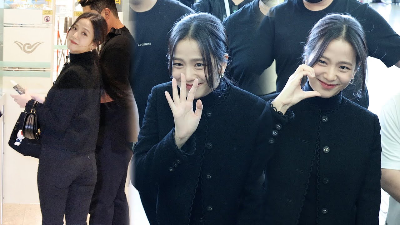 BLACKPINK 지수 JISOO 파리패션위크 DIOR 쇼 출국 Departure | 인천공항 • 240923