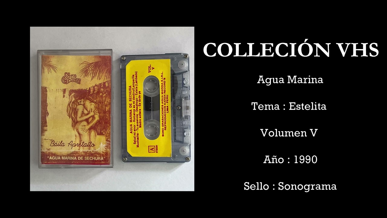 CASSETTE - AGUA MARINA - Estela - Vol 5 : Baila Apretaito (1990)