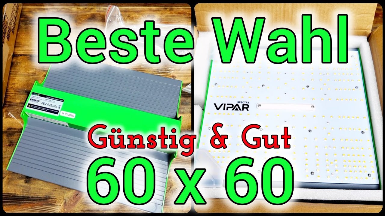 VIPARSPECTRA P600 - Deutsches Unboxing & Erklärung | Budget LED Pflanzenlampe quasi mit Langzeittest