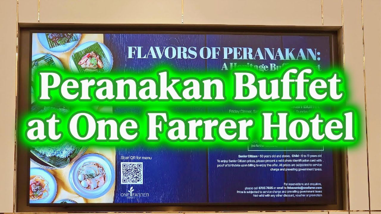 Peranakan Buffet at One Farrer Hotel #peranakan #buffet #singapore