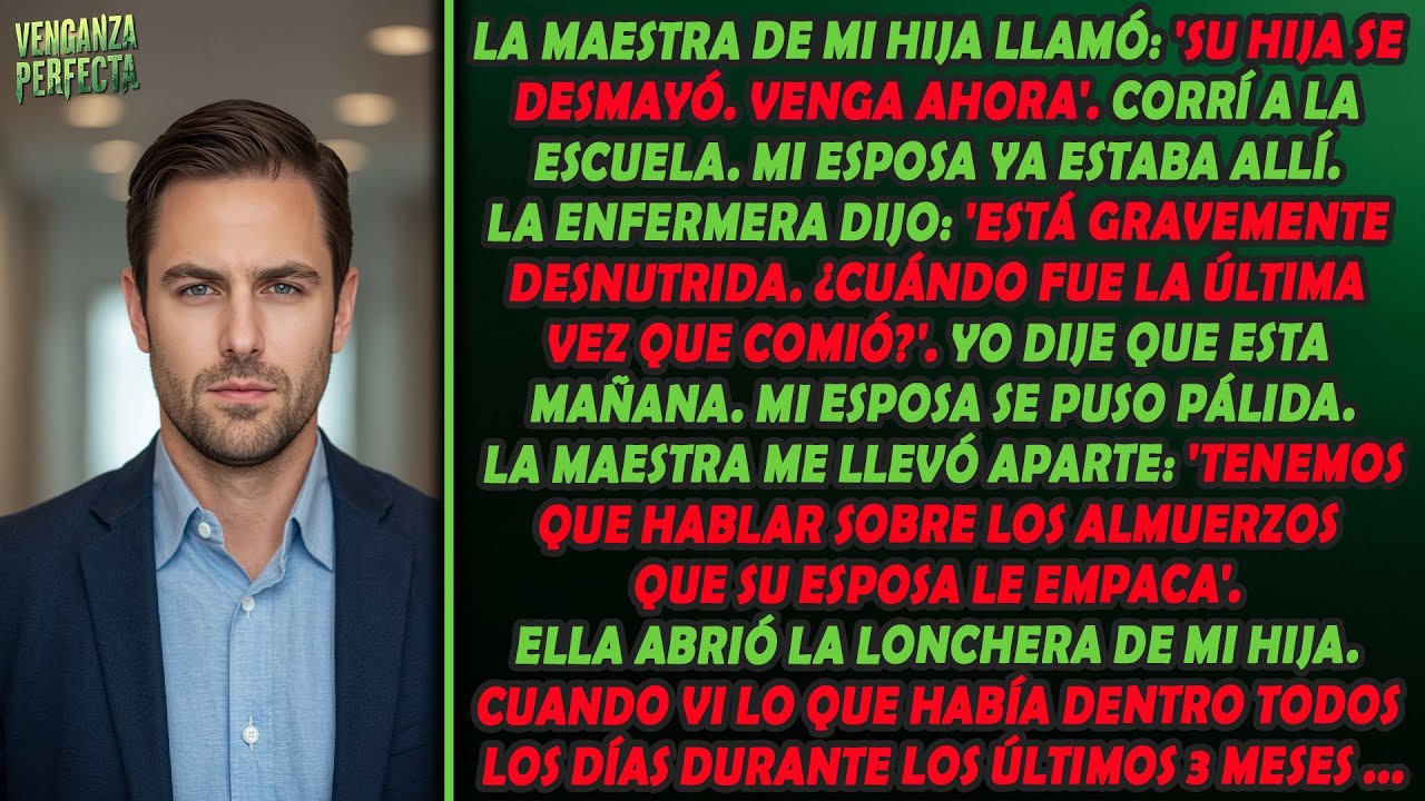 Mi hija se desmayó en la escuela: la enfermera dijo que está desnutrida. La maestra me mostró su ...