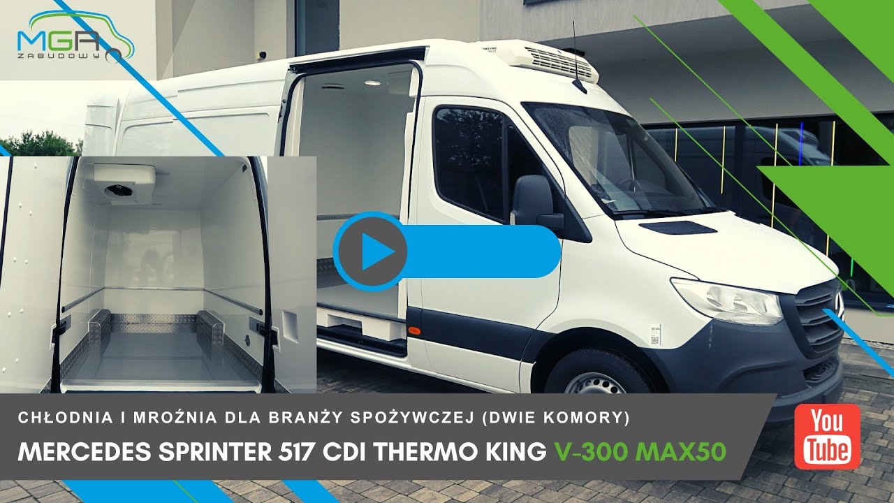 MGR-Zabudowy- Izoterma- Chłodnia / mroźnia dla branży spożywczej Mercedes Sprinter + Thermo King
