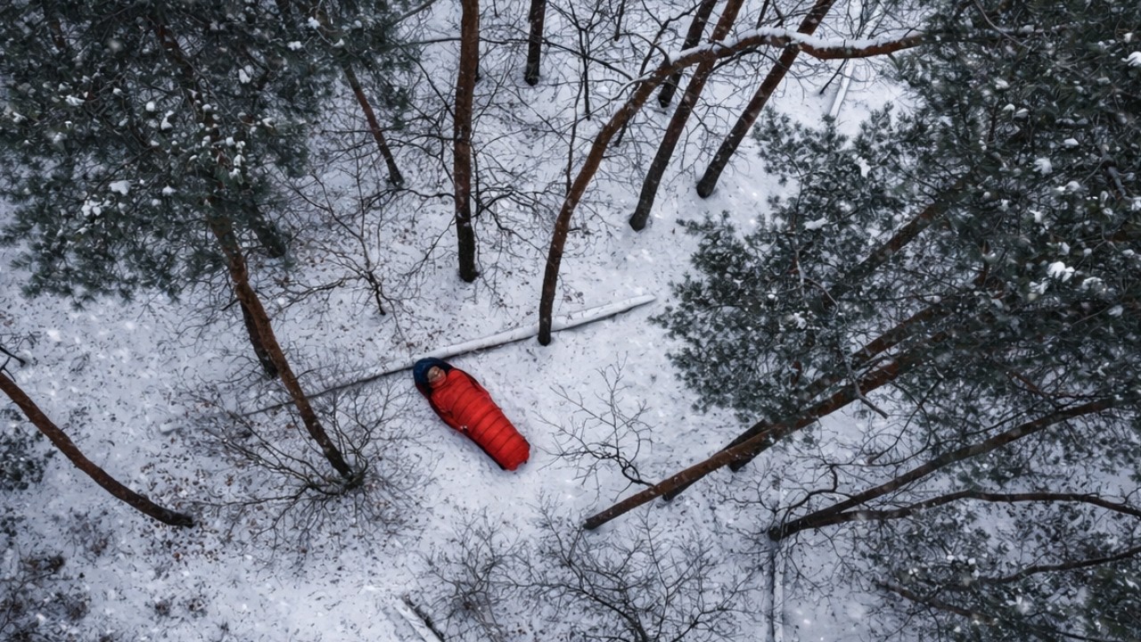 -12°C i tylko śpiwór - Noc pod gołym niebem (Zimowy biwak)