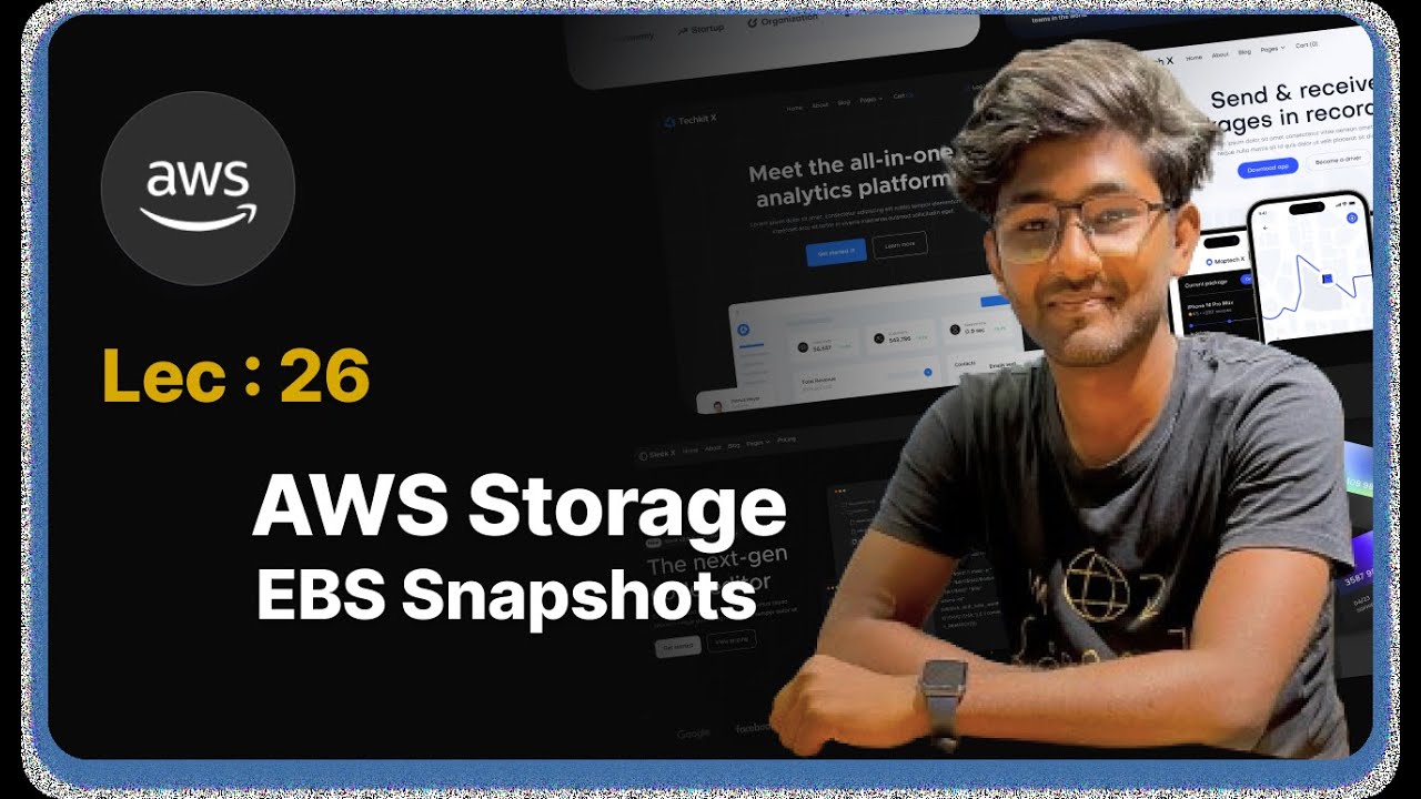 Lec : 26 - EBS Snapshots: Create, Delete, Copy Across Regions, and Recovery in AWS
