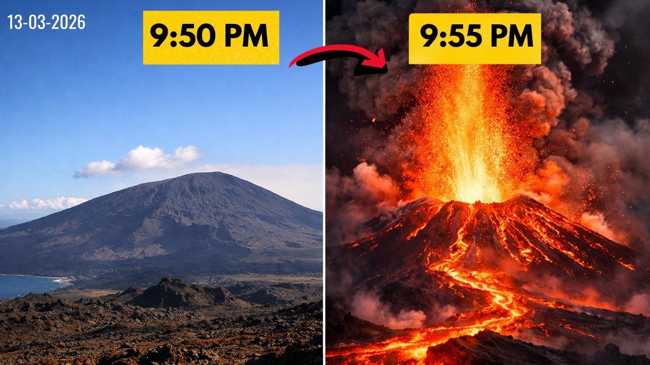Shocking footage: Volcano Erupts on Réunion Island Today 