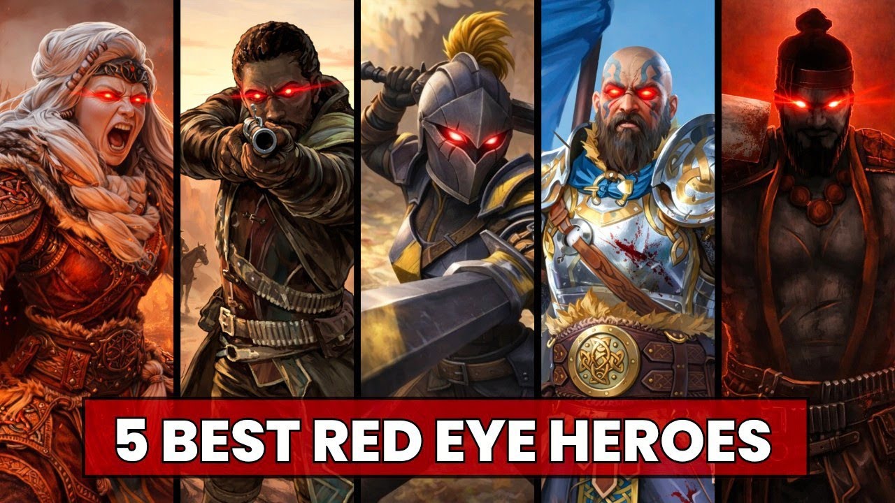 Top 5 DEADLIEST Red-Eye Heroes in Shadow Fight 4 Arena 😈🔥 RANKING THE BEST OF All !